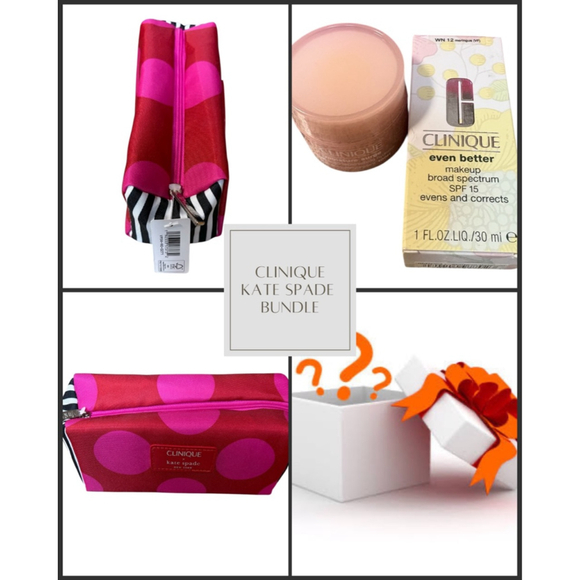 Clinique Handbags - Clinique + Kate Spade Cosmetic Bag Bundle